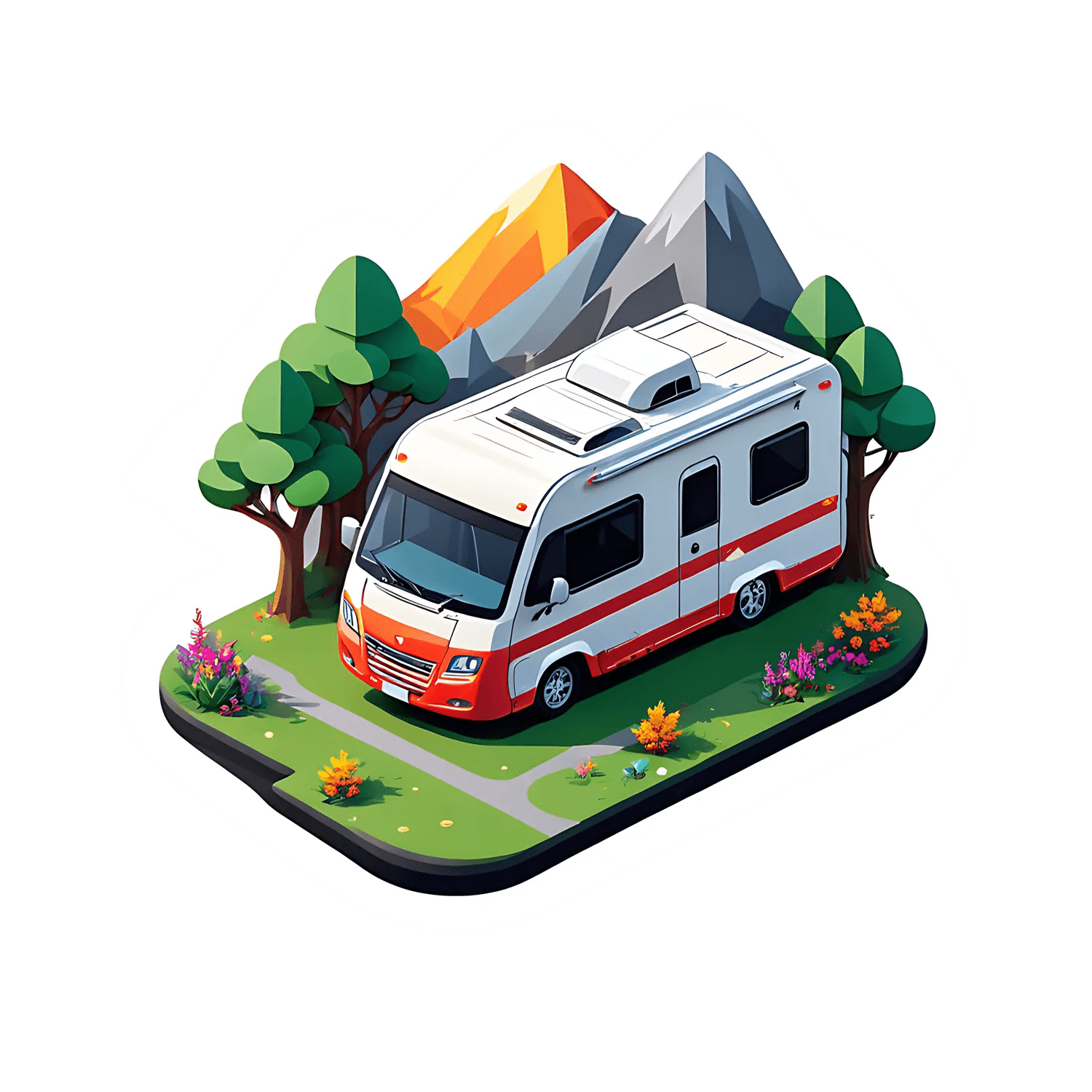 Adventure Camper - Sticker - Heat Press Transfer