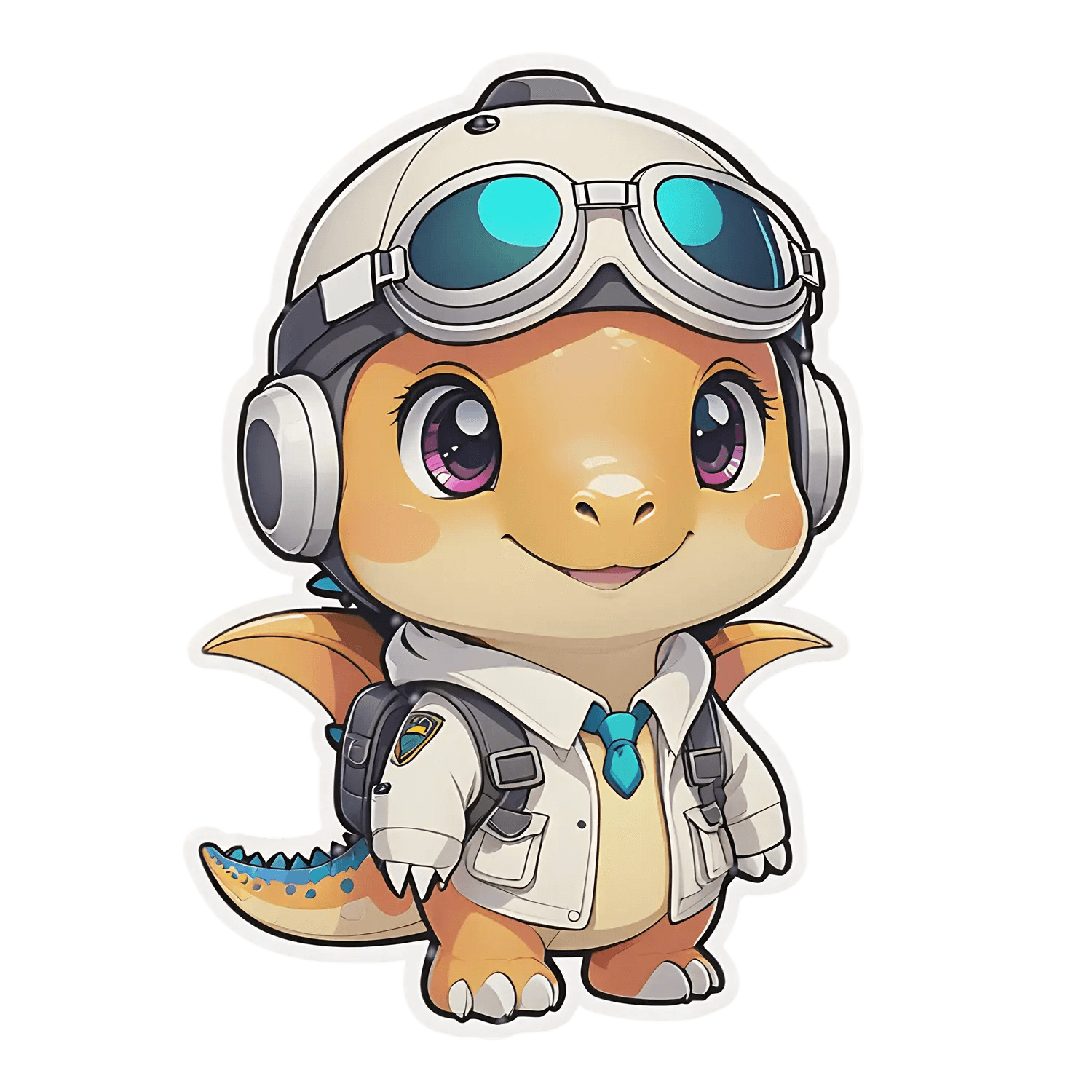 Adventurous Dinosaur - Sticker - Heat Press Transfer