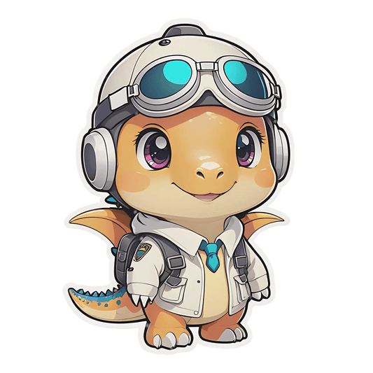 Adventurous Dinosaur - Sticker - Heat Press Transfer