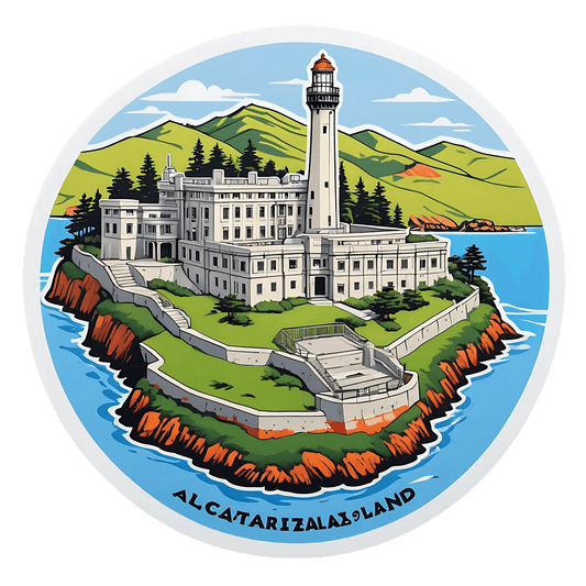 Alcatraz Island Lighthouse - Sticker - Heat Press Transfer