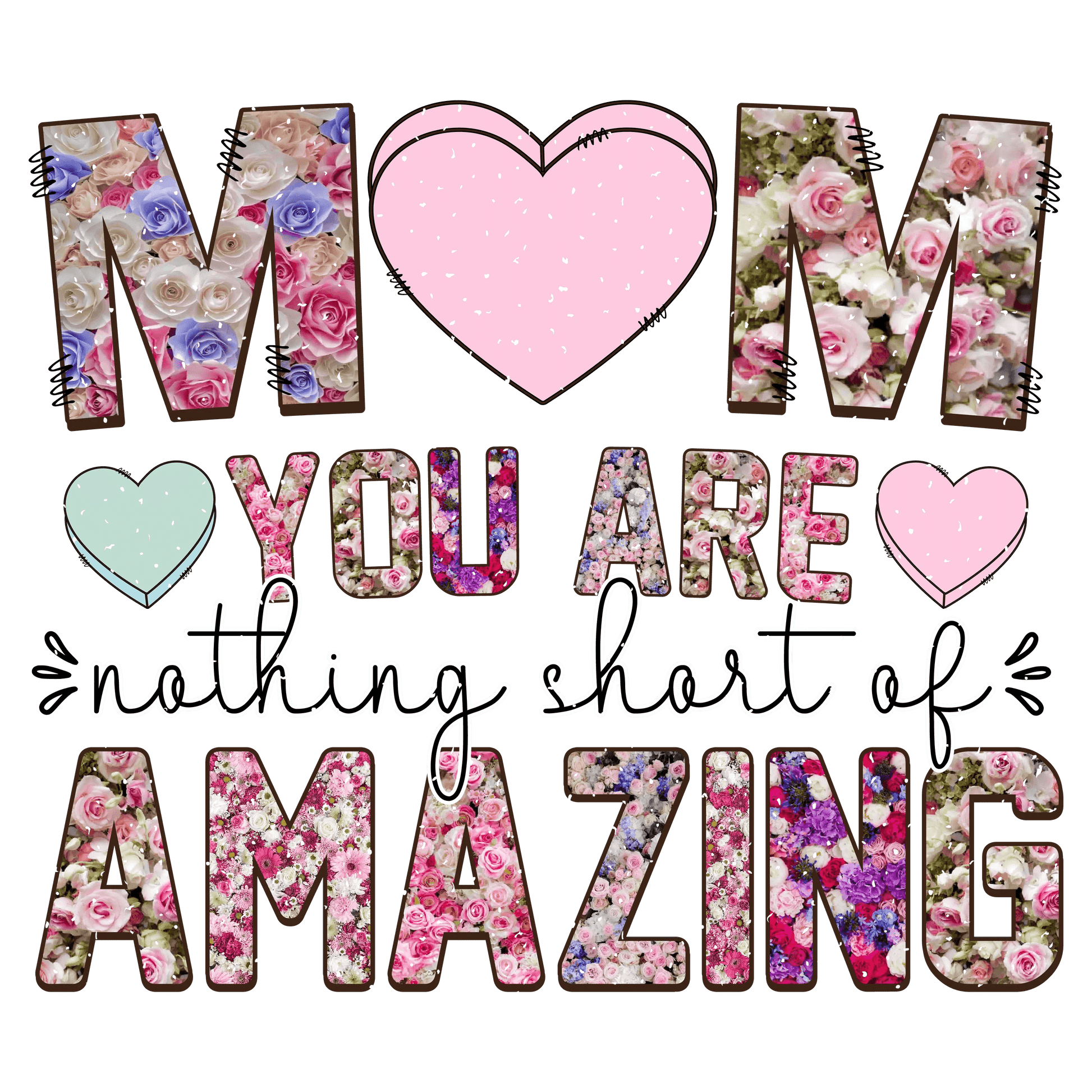 Amazing Mom Design - DTF Ready To Press - Heat Press Transfer