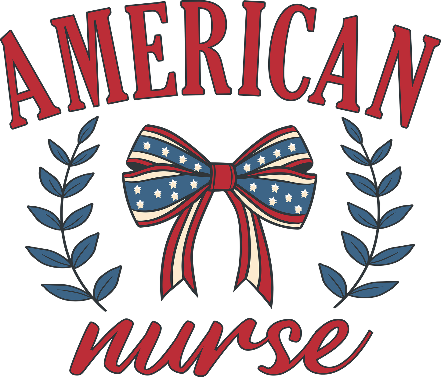 American Nurse Design DTF-Ready to Press (V2) | Heat Press Transfer - Heat Press Transfer