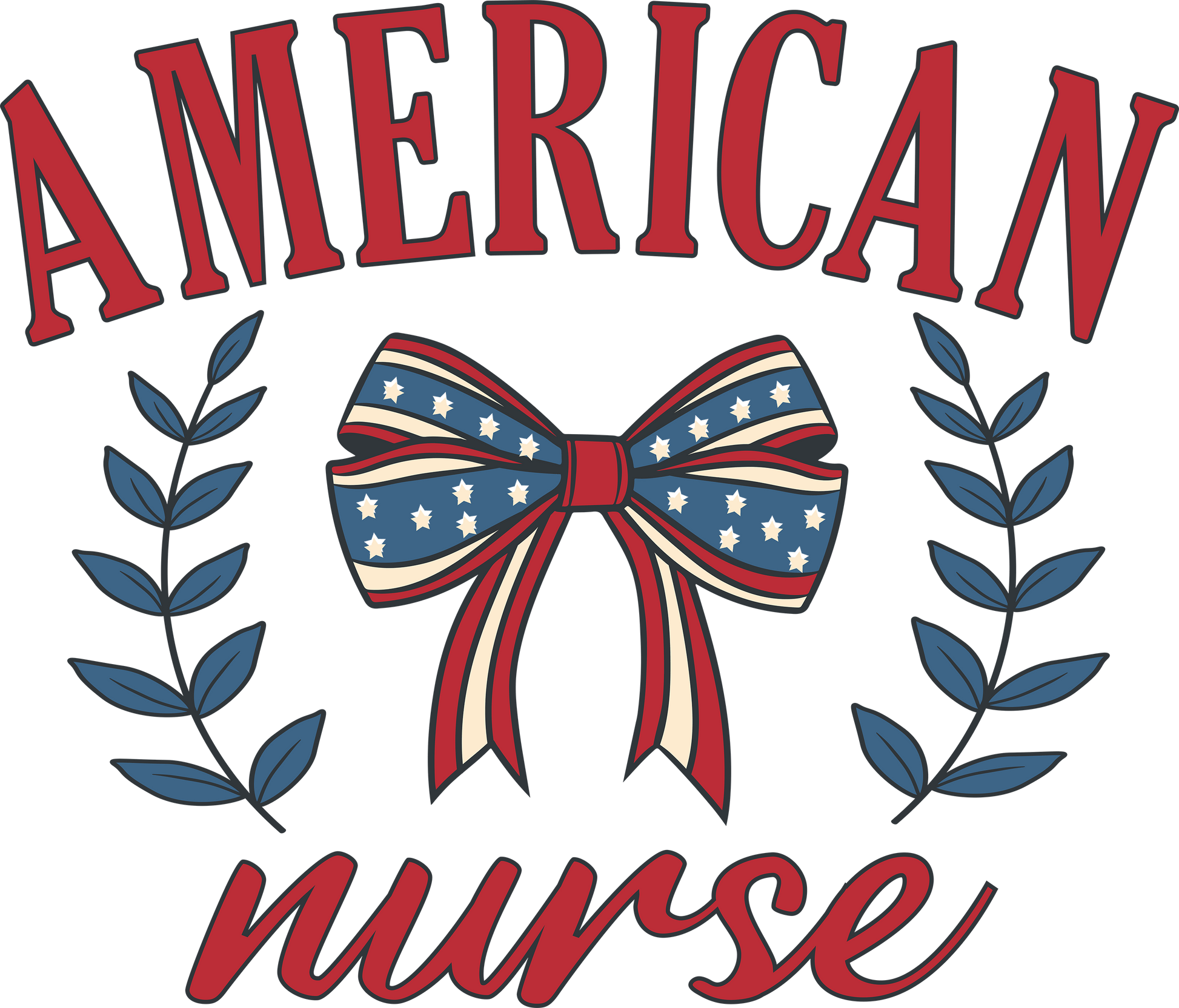 American Nurse Design DTF-Ready to Press (V2) | Heat Press Transfer - Heat Press Transfer
