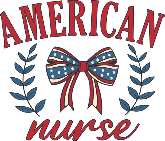 American Nurse Design DTF-Ready to Press (V2) | Heat Press Transfer - Heat Press Transfer