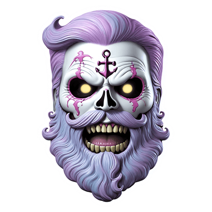 Anchor Skull Sticker - Cool UV Design - Heat Press Transfer