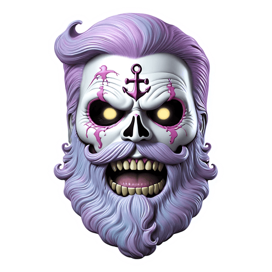 Anchor Skull Sticker - Cool UV Design - Heat Press Transfer