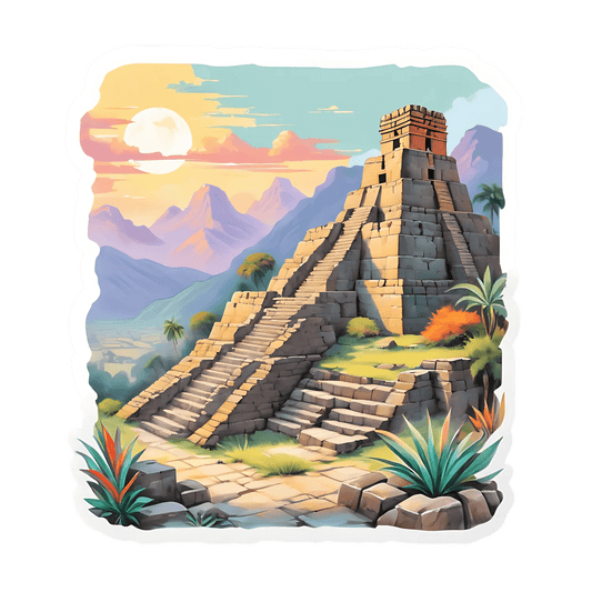 Ancient Pyramid View - Sticker - Heat Press Transfer