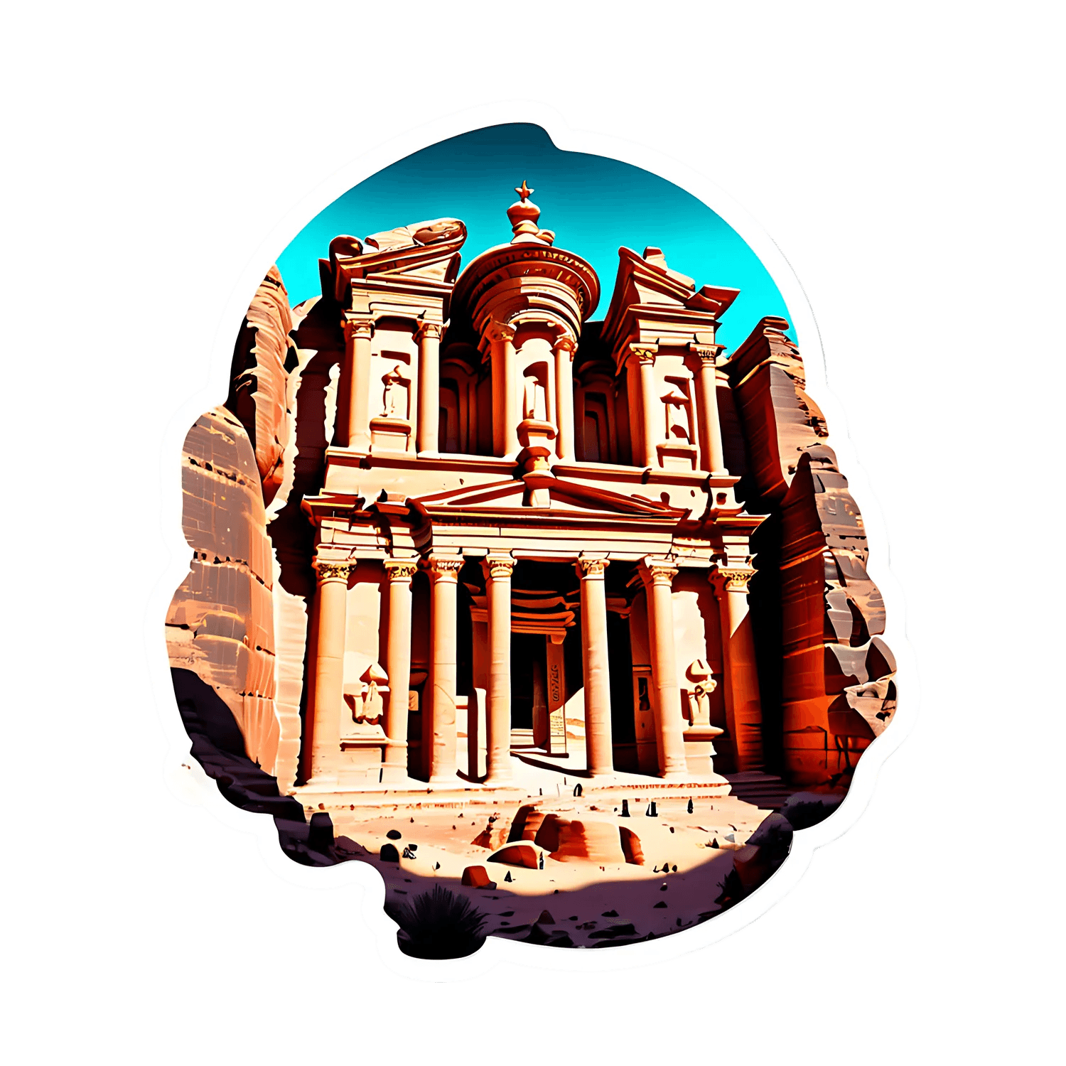 Ancient Temple UV - Sticker - Heat Press Transfer