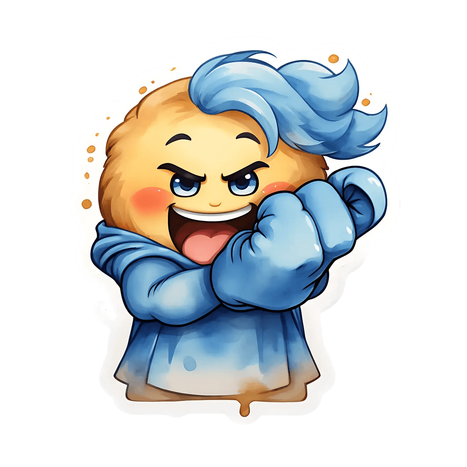 Animated Cute Emoji - Sticker - Heat Press Transfer