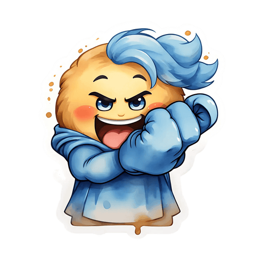 Animated Cute Emoji - Sticker - Heat Press Transfer