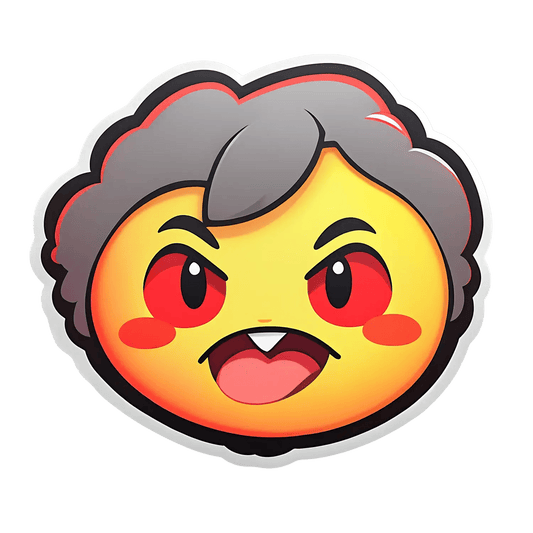 Anime Rage Face - Sticker - Heat Press Transfer