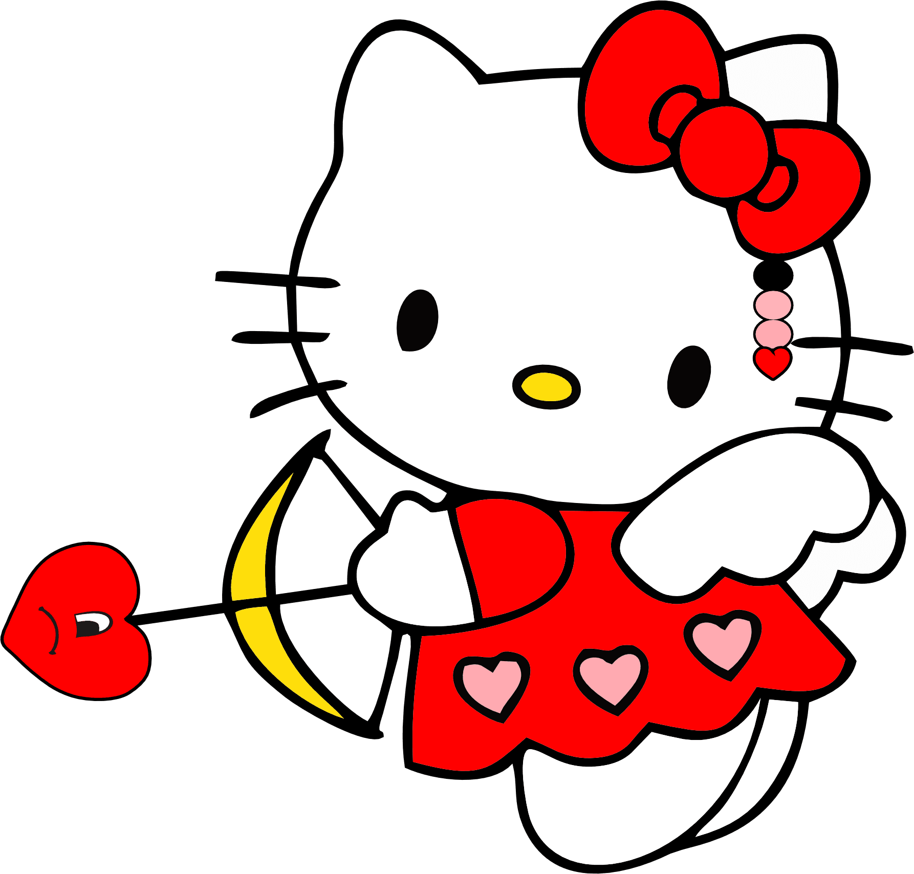 Aphrodite Hello Kitty Valentine's Day Design - DTF Ready To Press - Heat Press Transfer