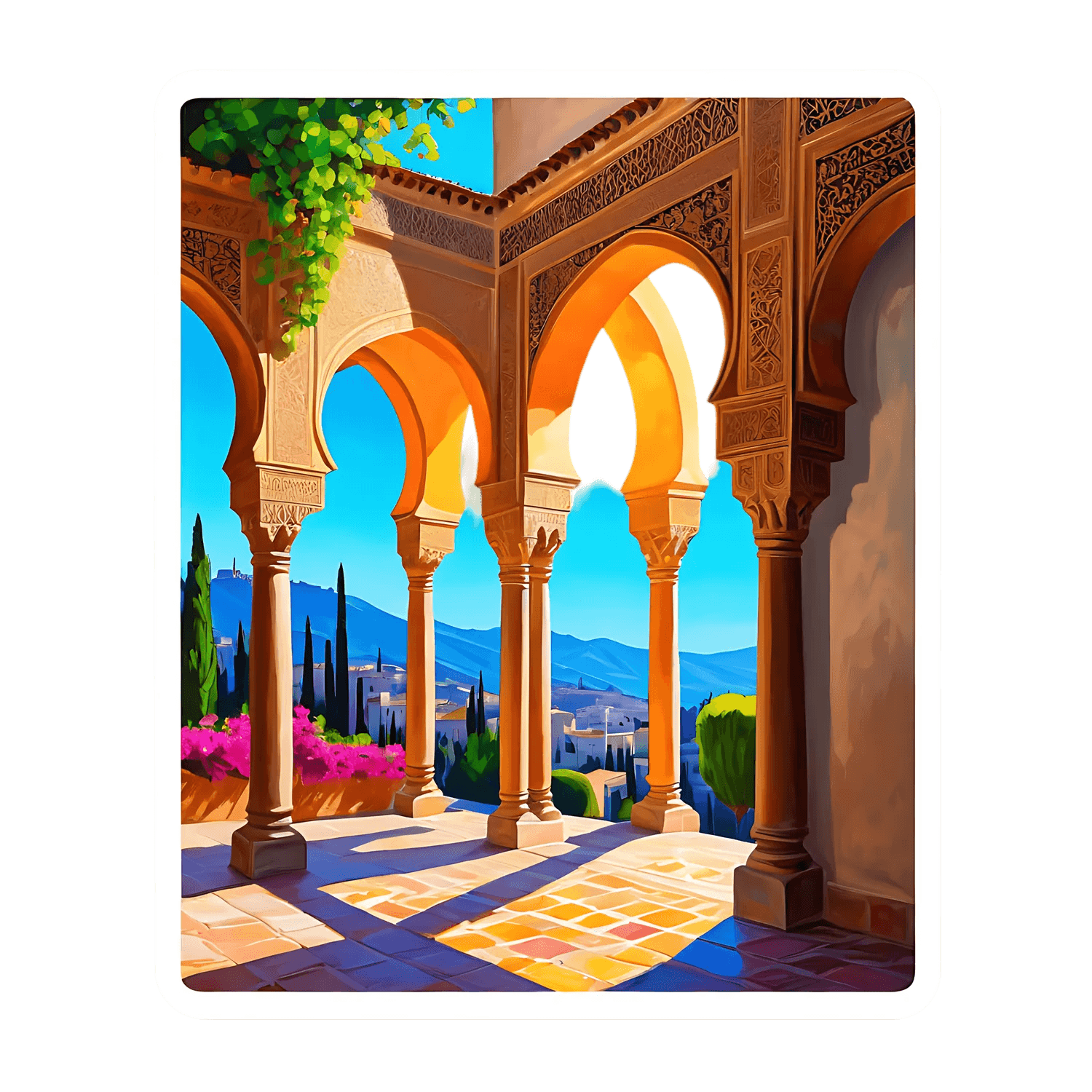 Arabic Archway View - Sticker - Heat Press Transfer