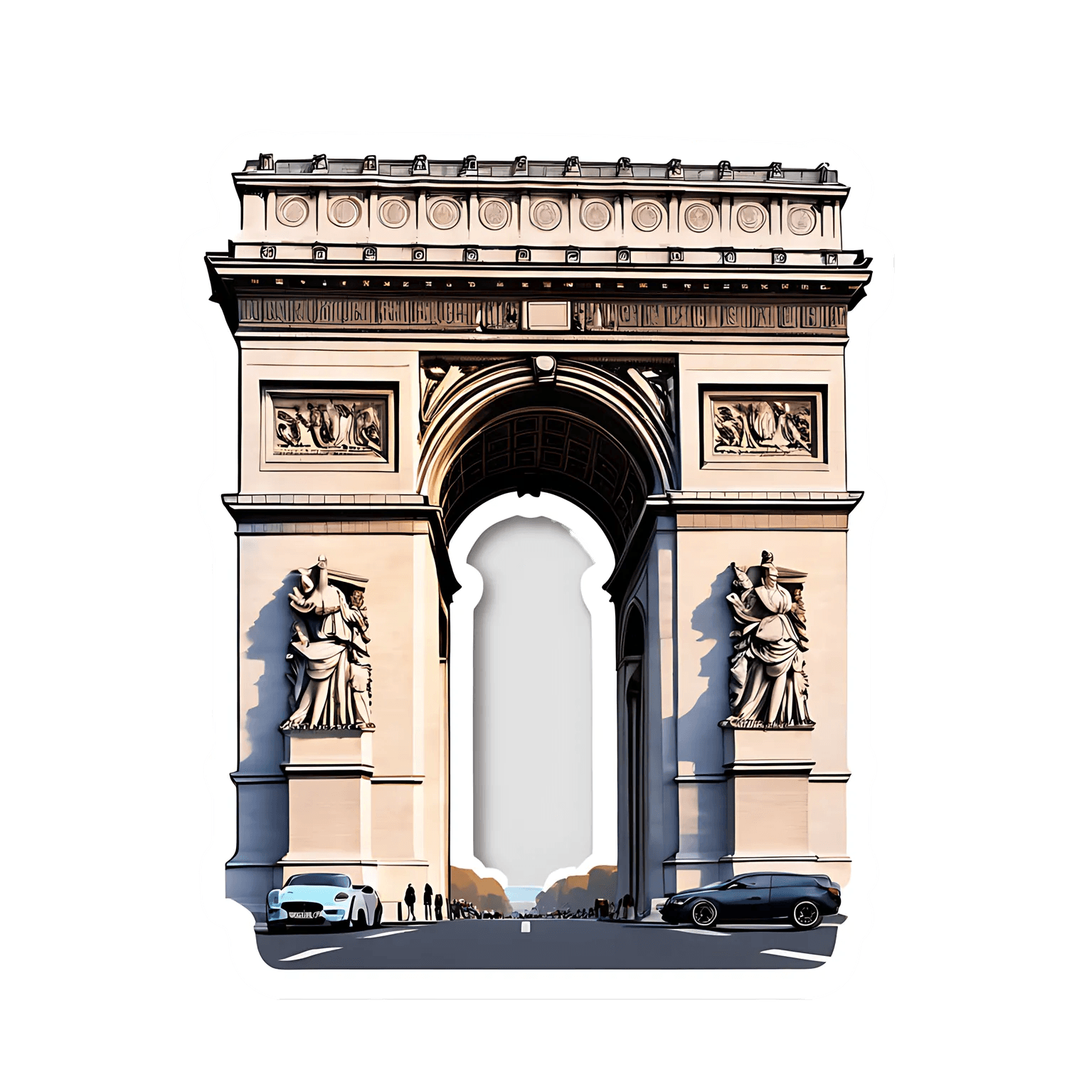 Arc de Triomphe - UV DTF Sticker - Heat Press Transfer