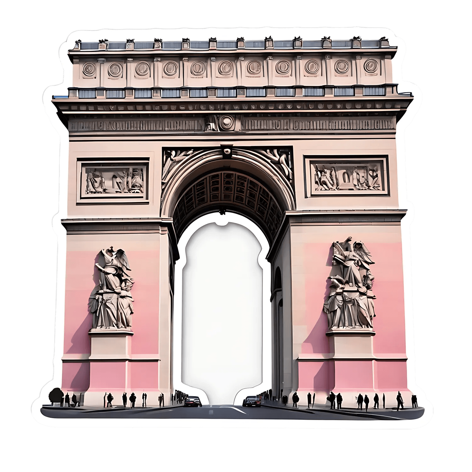 Arc de Triomphe - UV DTF Sticker - Heat Press Transfer