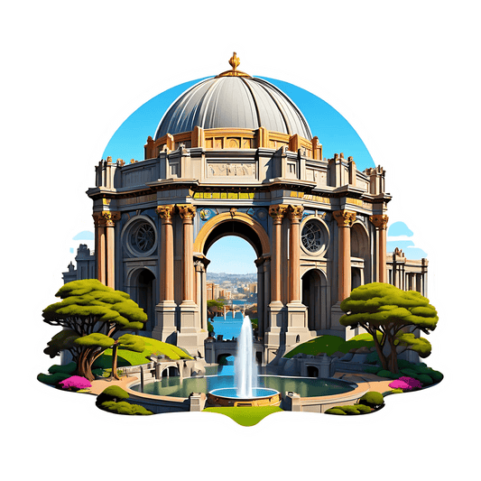 Architectural Beauty Sticker - UV DTF - Heat Press Transfer