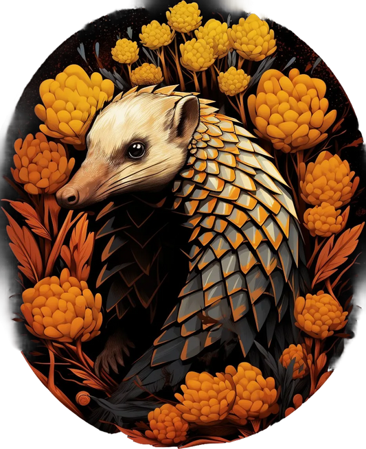 Armored Pangolin - DTF Ready to Press - Heat Press Transfer