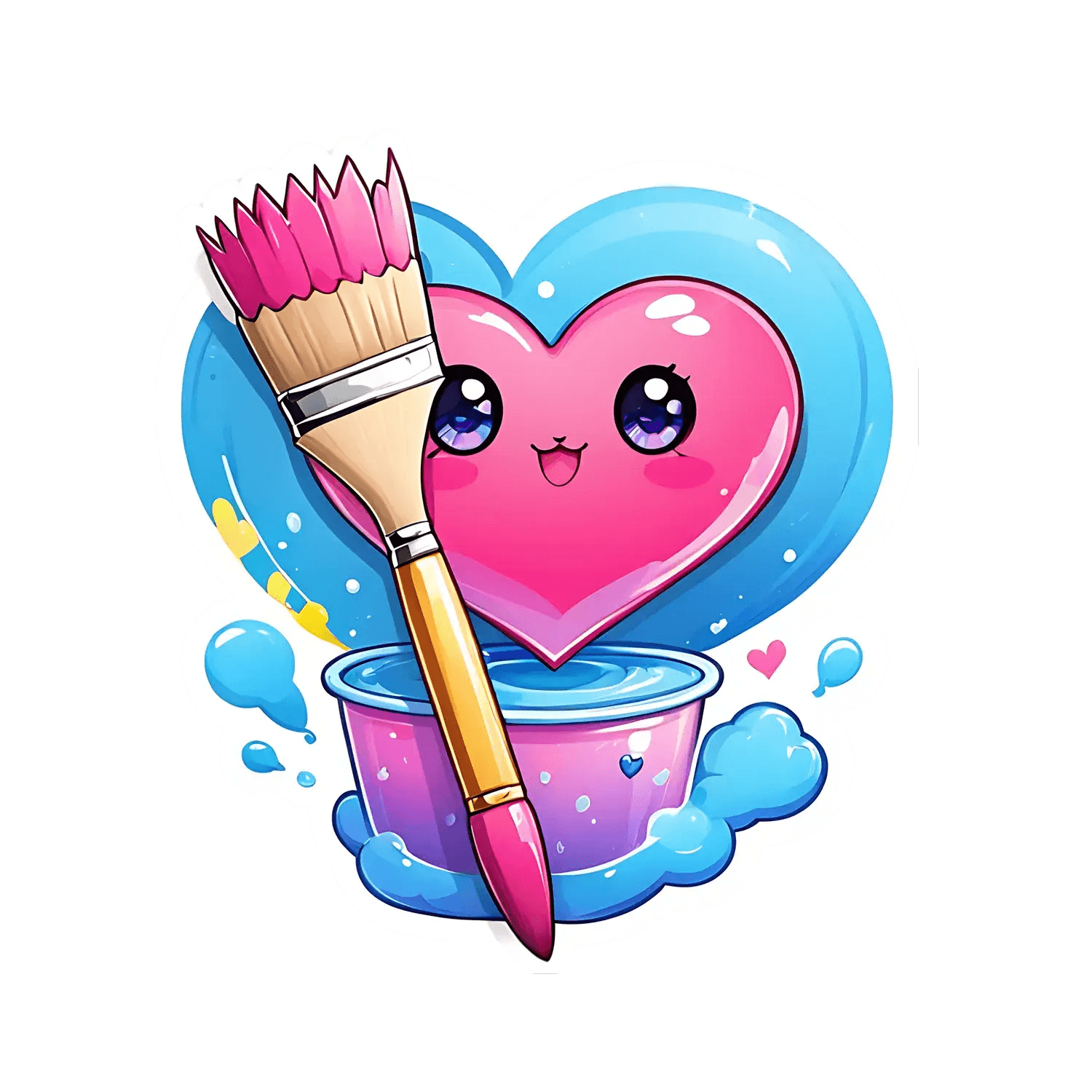 Artistic Heart - Sticker - Heat Press Transfer