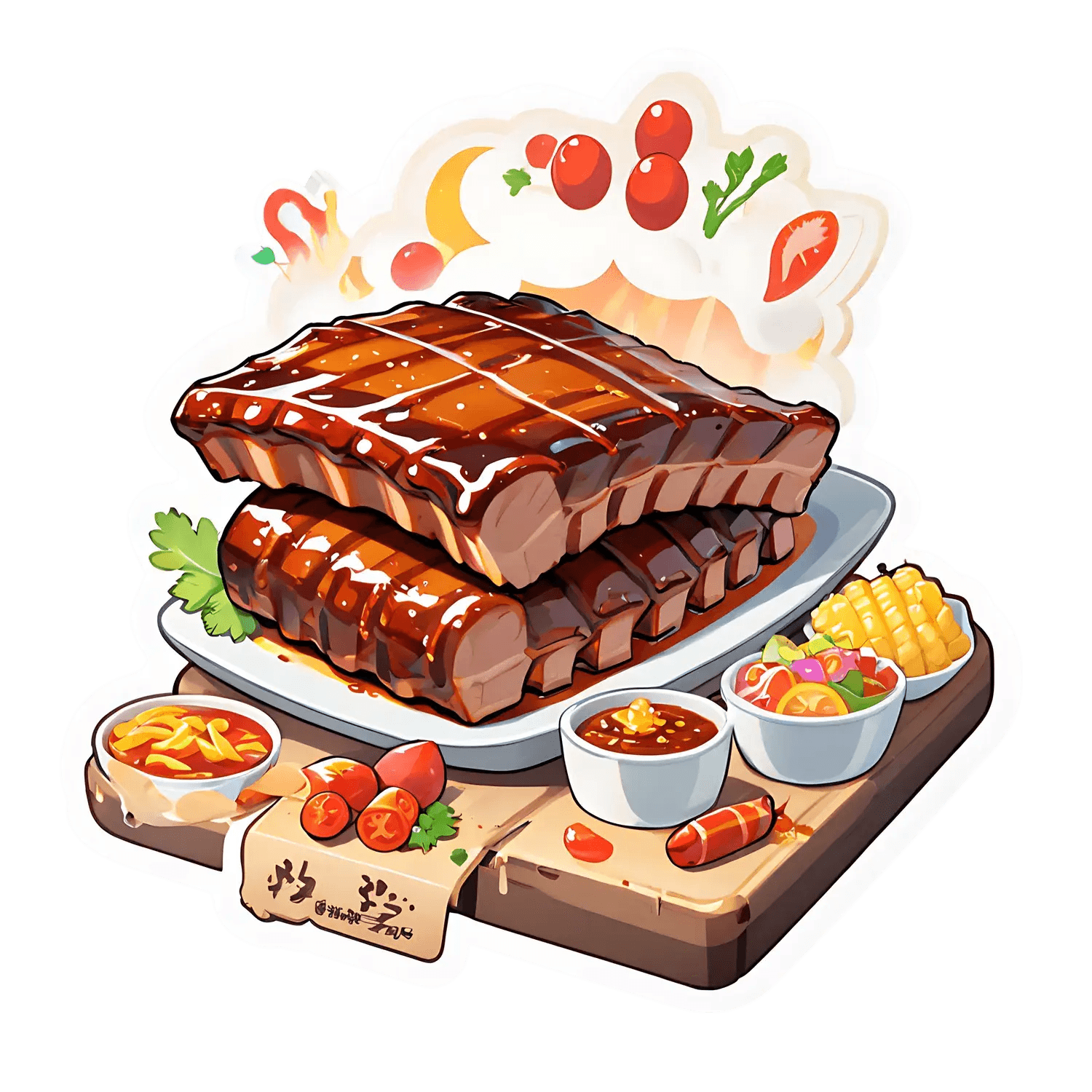BBQ Feast Sticker - Enhance Flat Surfaces - Heat Press Transfer