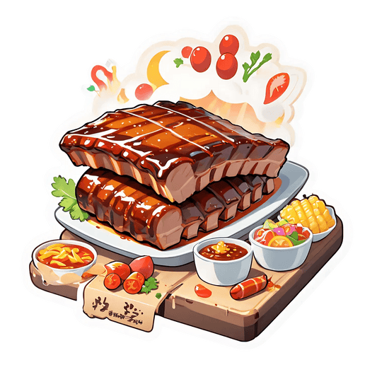 BBQ Feast Sticker - Enhance Flat Surfaces - Heat Press Transfer