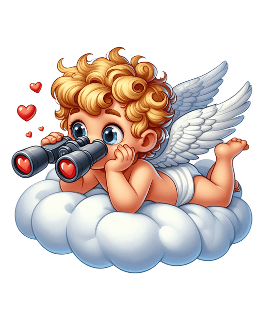 Baby Cupid Valentine's Day Design - DTF Ready To Press - Heat Press Transfer