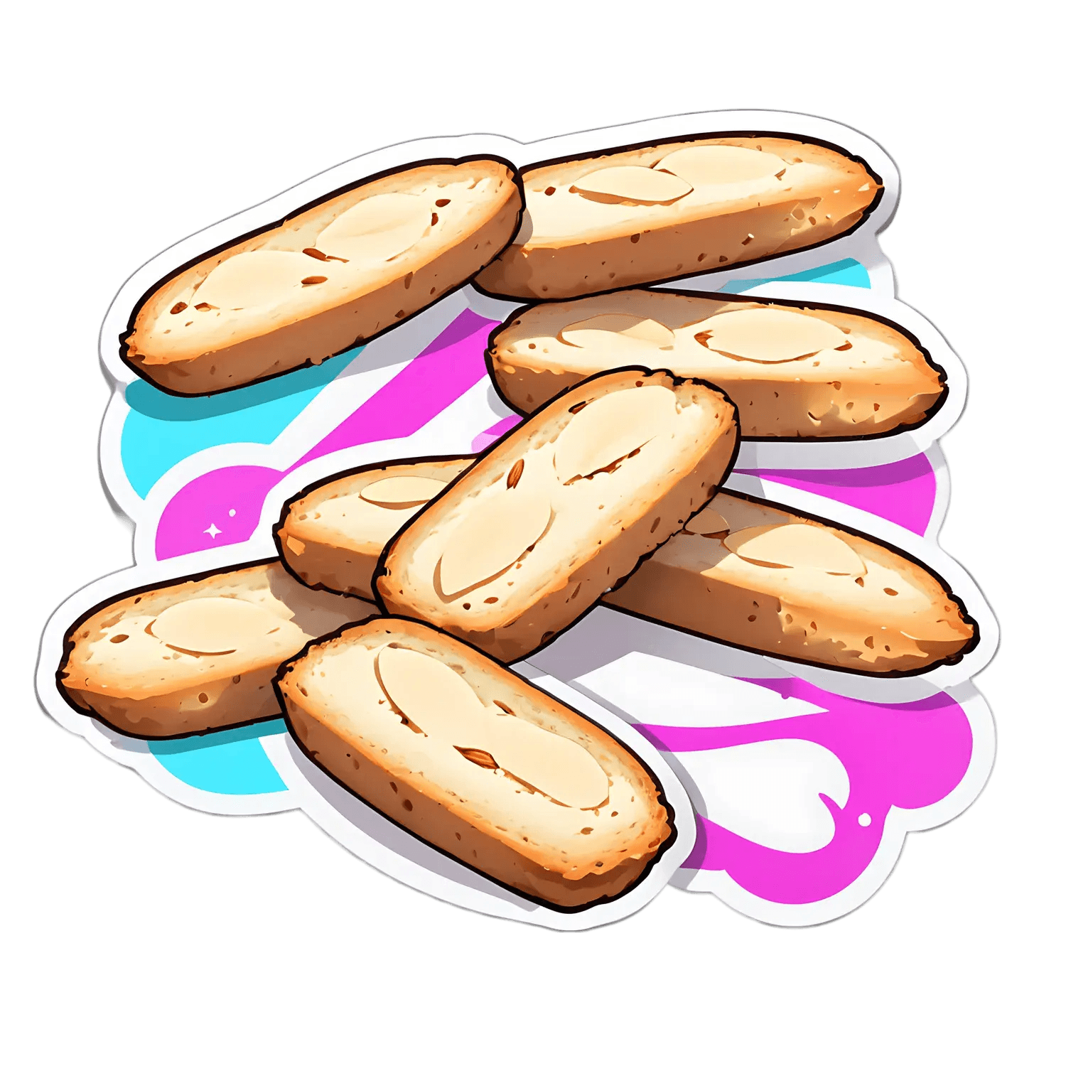 Baguette Bread Art - Sticker - Heat Press Transfer
