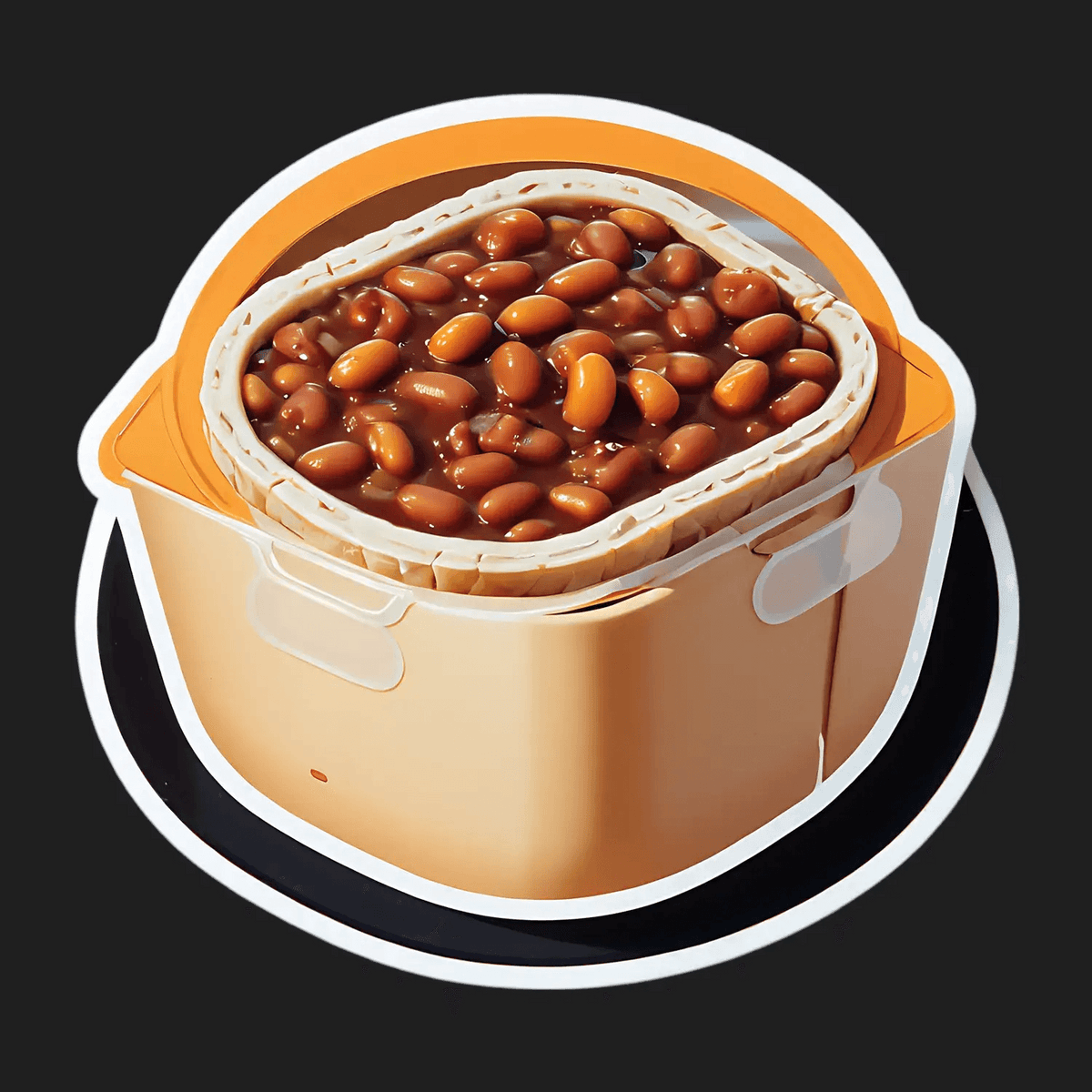 Bean Plot Sticker Baked Beans Pot - Sticker – Heat Press Transfer