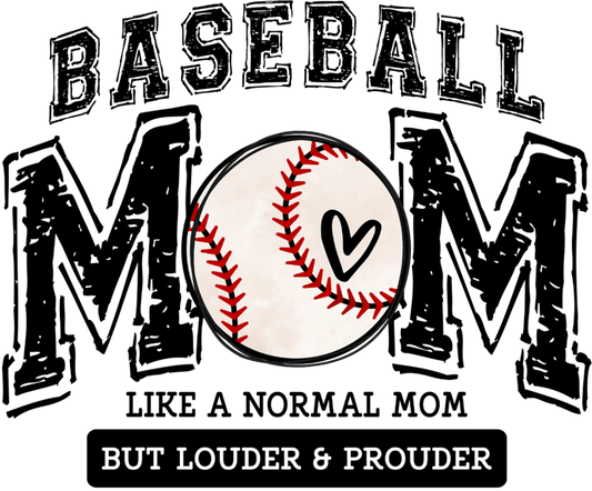 Baseball Mom Design - DTF Ready To Press - Heat Press Transfer