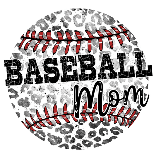 Baseball Mom Design - DTF Ready To Press - Heat Press Transfer