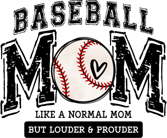 Baseball Mom Design - DTF Ready To Press - Heat Press Transfer