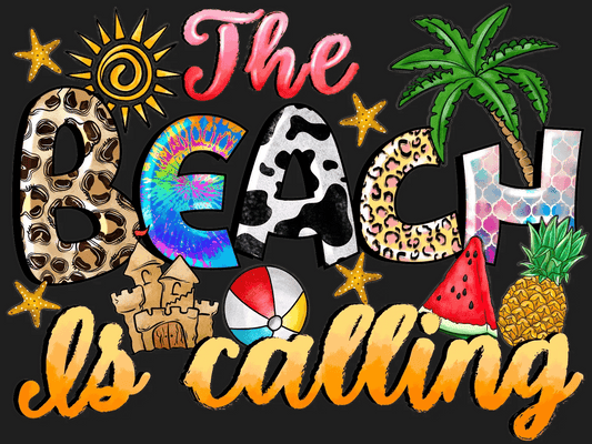Beach Vibes - DTF Ready to Press - Heat Press Transfer