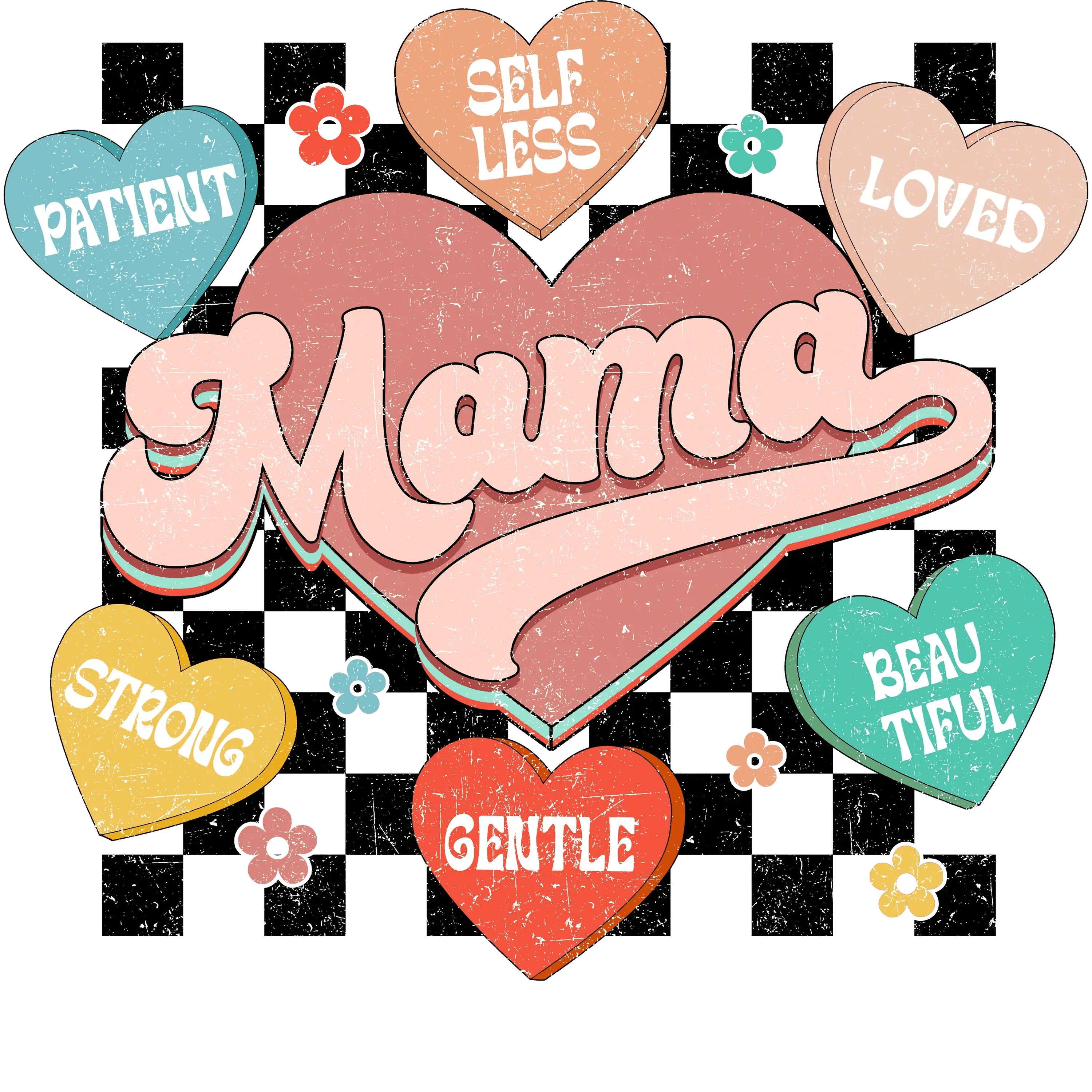 Beautiful Mama Design - DTF Ready To Press – Heat Press Transfer