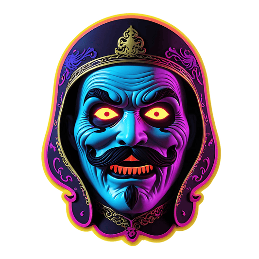 Blue Demon - UV DTF Sticker - Heat Press Transfer