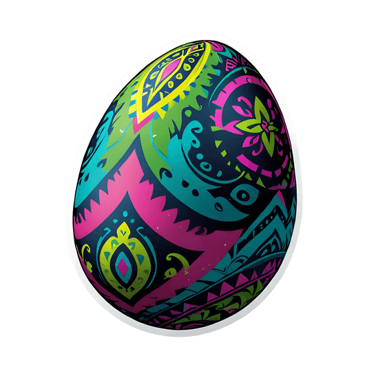 Boho Chic Egg - Sticker - Heat Press Transfer