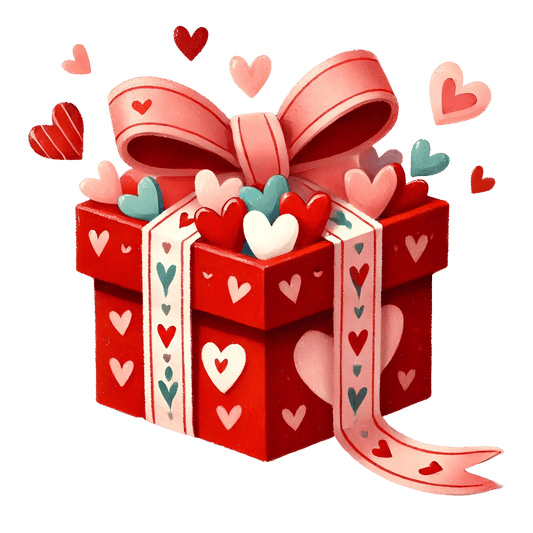 Box With Hearts Design | DTF Center - Heat Press Transfer