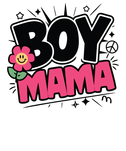 Boy Mama Design - DTF Ready To Press - Heat Press Transfer