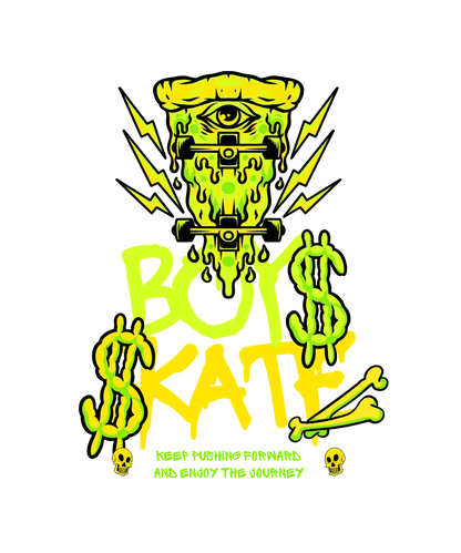 Boys Skate - DTF Ready to Press - Heat Press Transfer