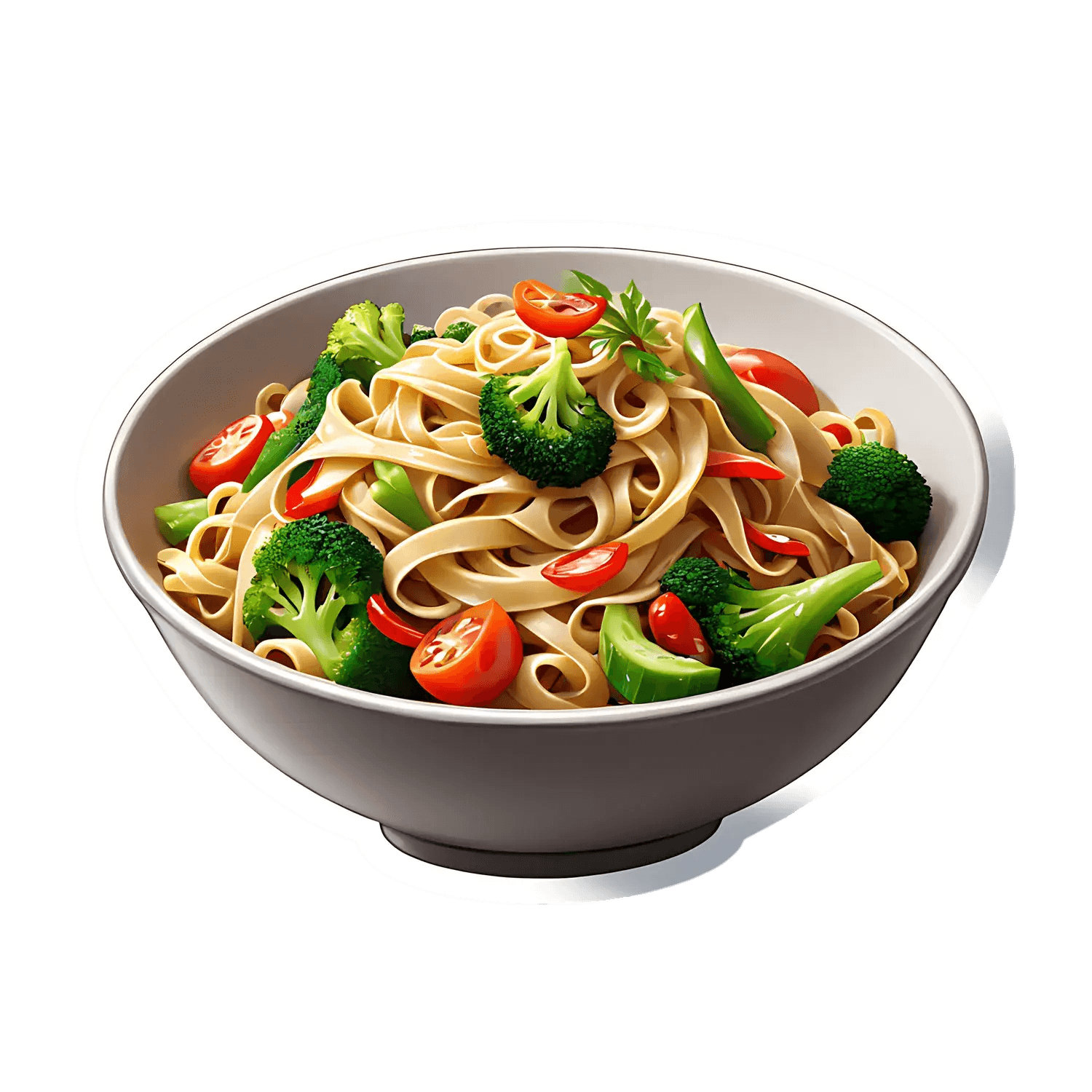 Broccoli Tomato Pasta - Sticker - Heat Press Transfer