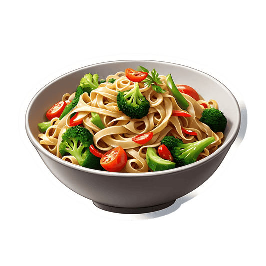 Broccoli Tomato Pasta - Sticker - Heat Press Transfer