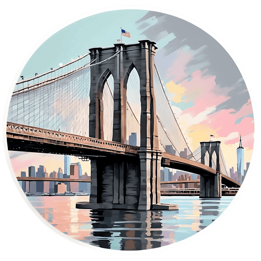 Brooklyn Bridge Artwork - Sticker - Heat Press Transfer