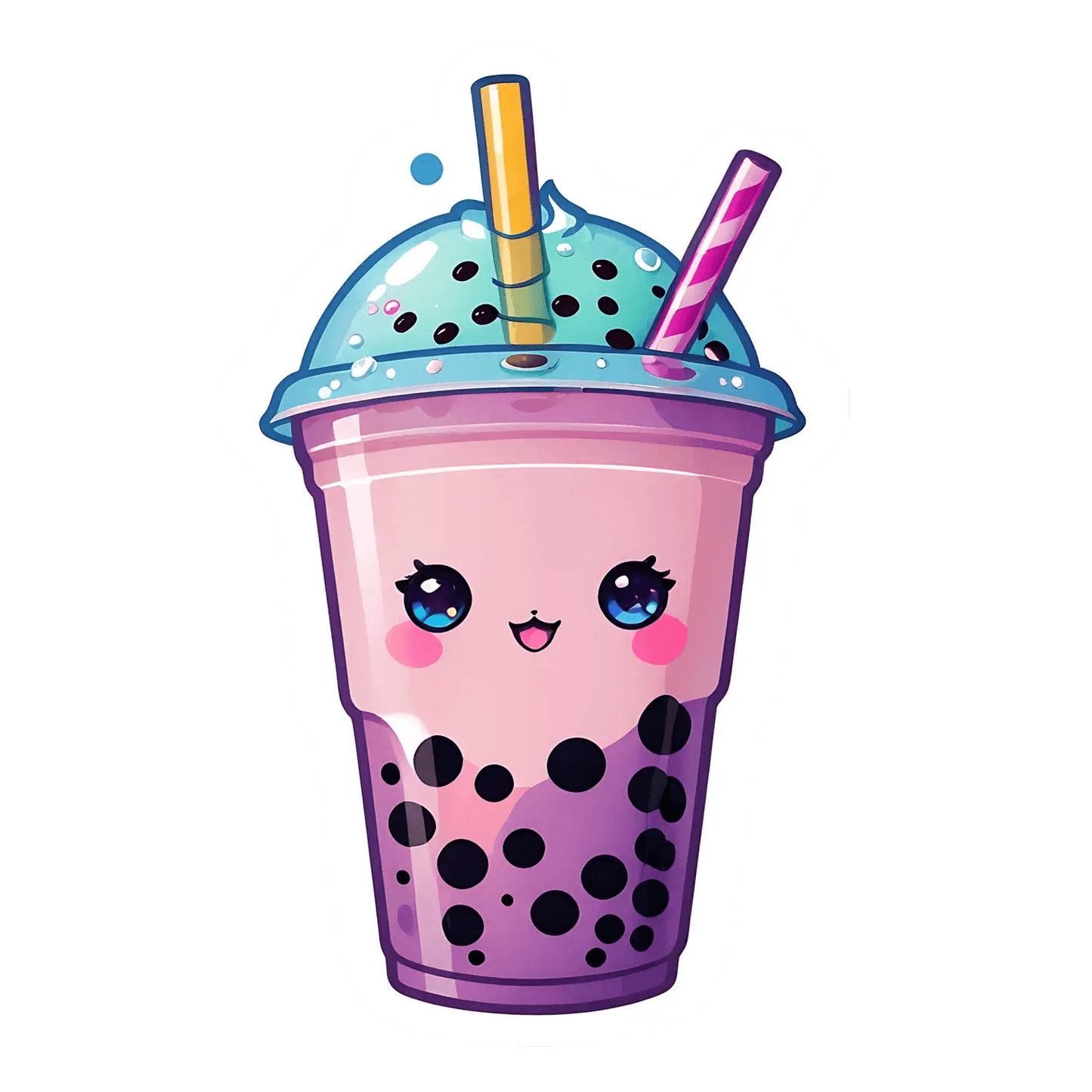 Bubble Tea Cute - Sticker - Heat Press Transfer