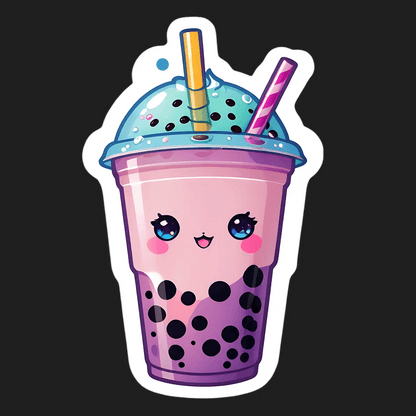 Bubble Tea Cute - Sticker - Heat Press Transfer