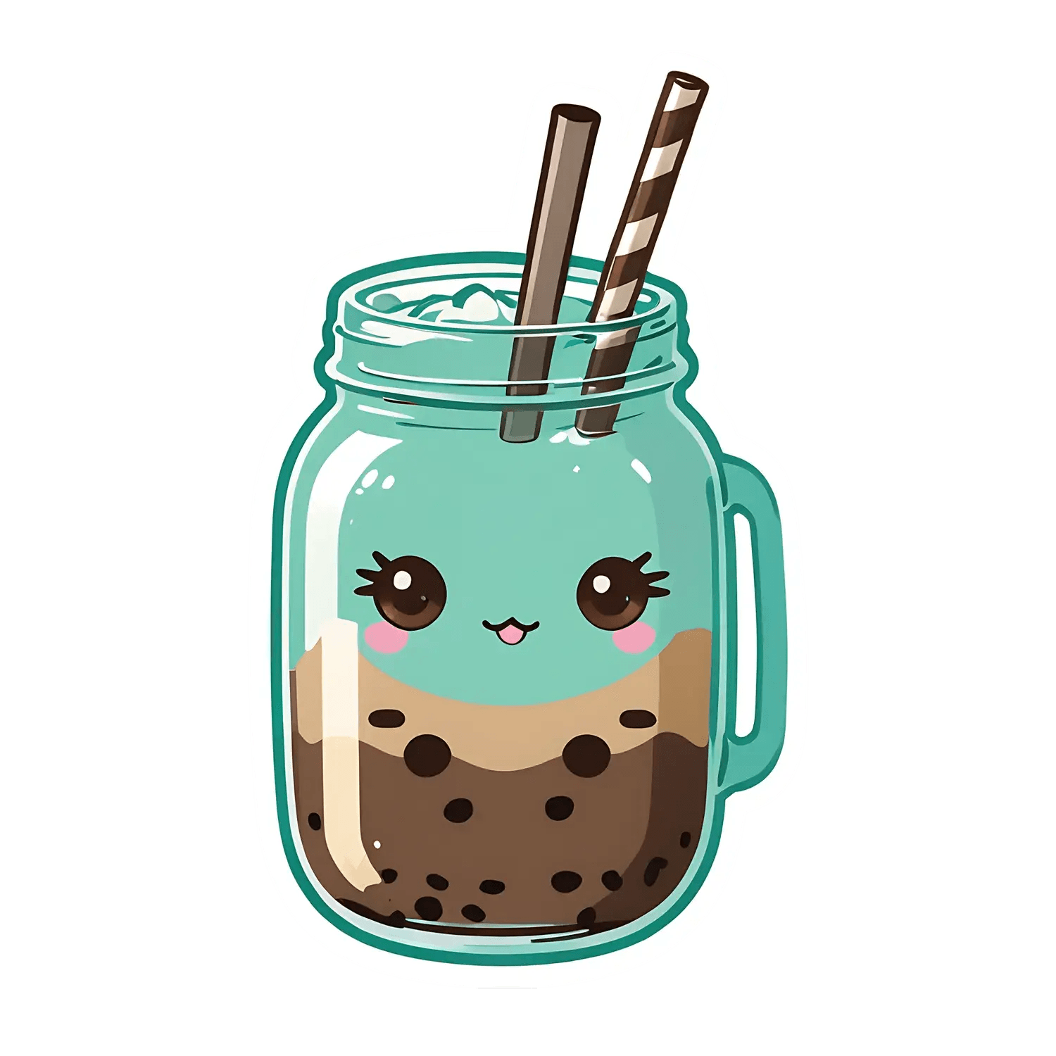 Bubble Tea Cutie - Sticker - Heat Press Transfer