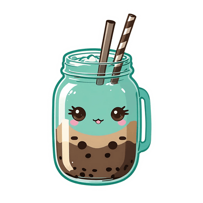 Bubble Tea Cutie - Sticker - Heat Press Transfer