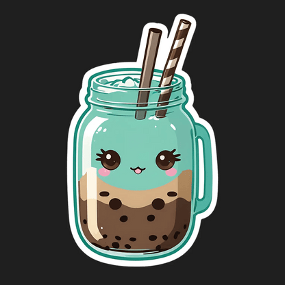 Bubble Tea Cutie - Sticker - Heat Press Transfer
