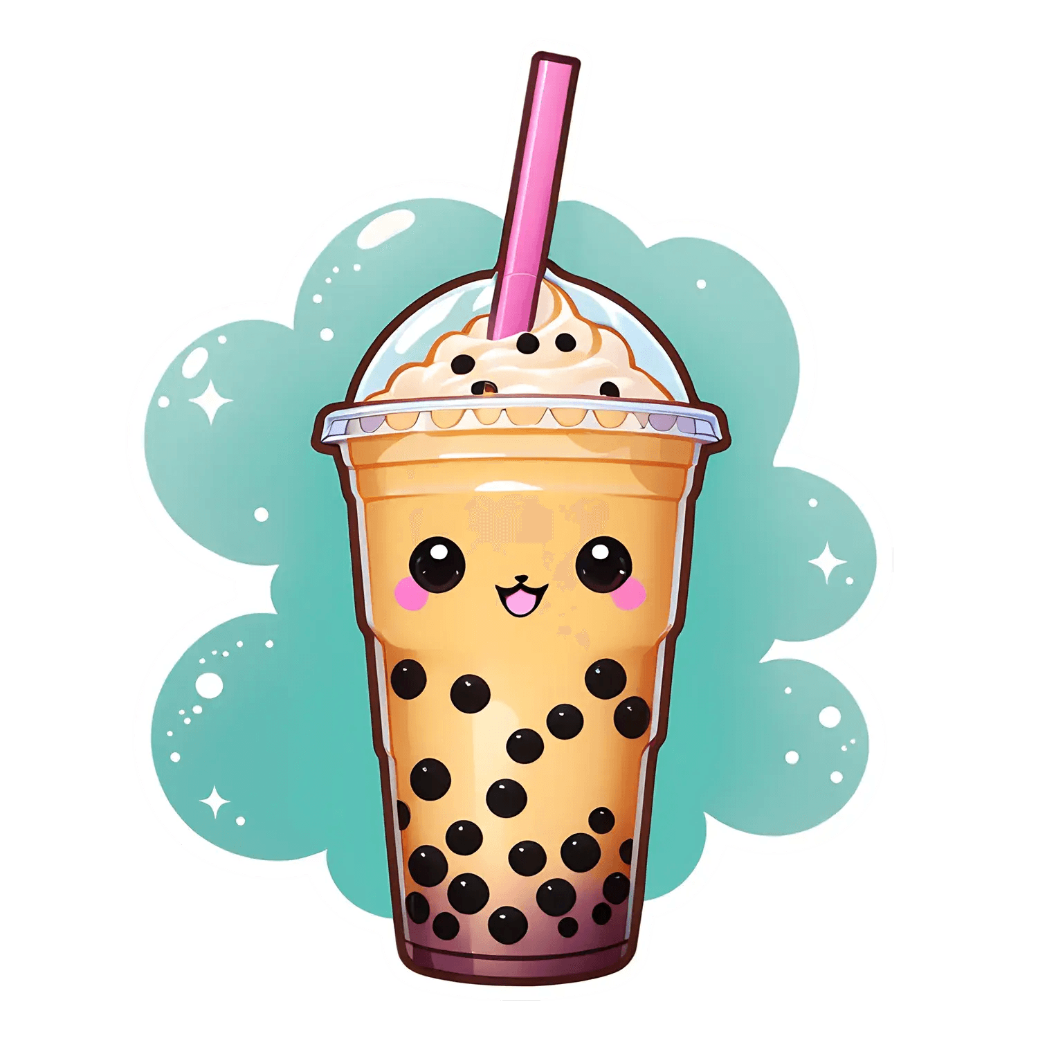 Bubble Tea Joy - Sticker - Heat Press Transfer