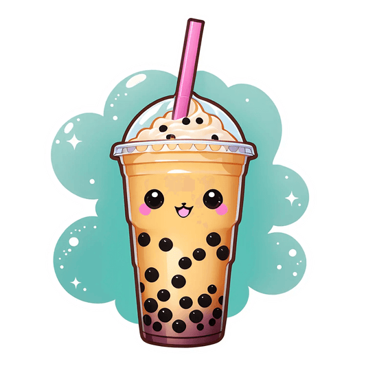 Bubble Tea Joy - Sticker - Heat Press Transfer