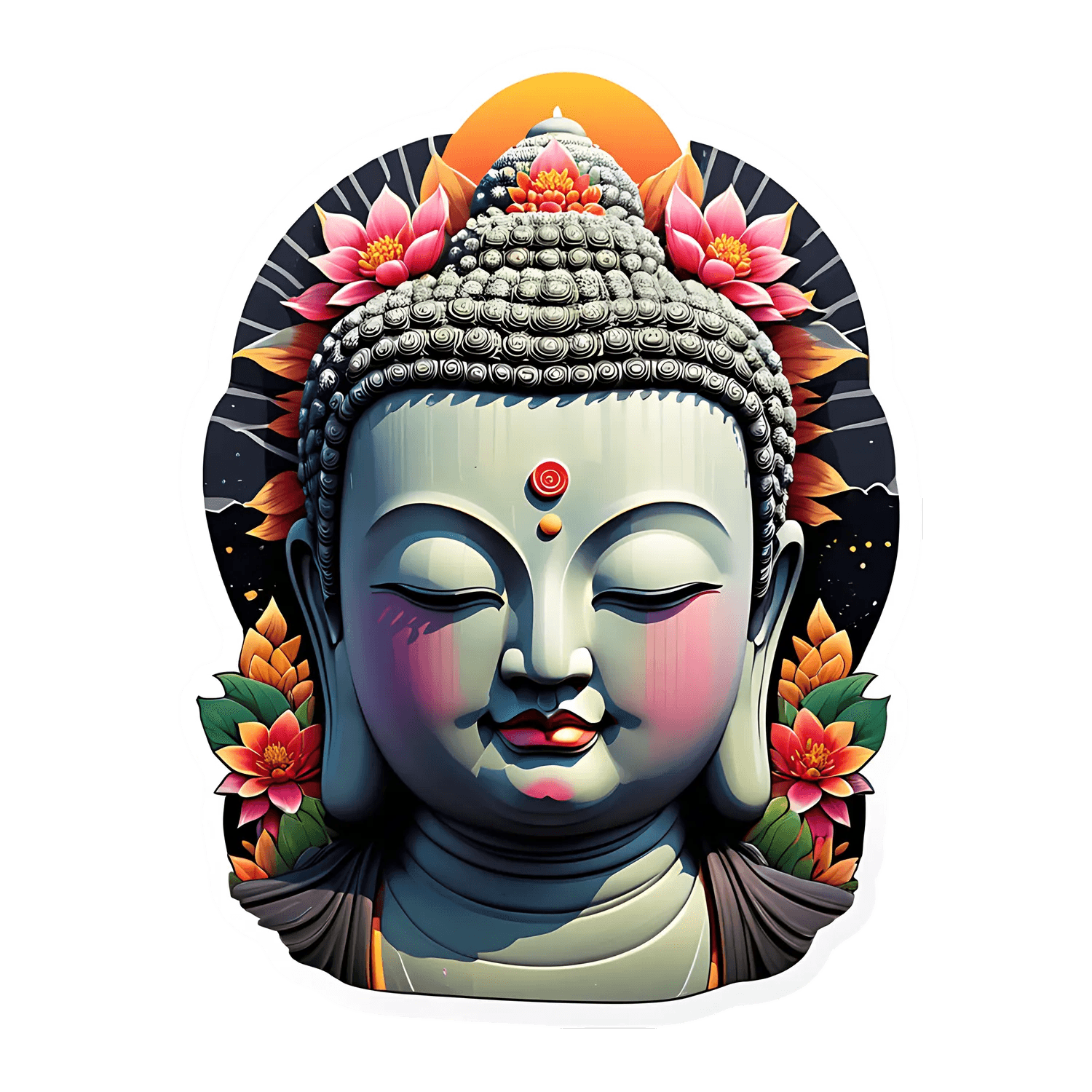 Buddha Artwork - Sticker - Heat Press Transfer