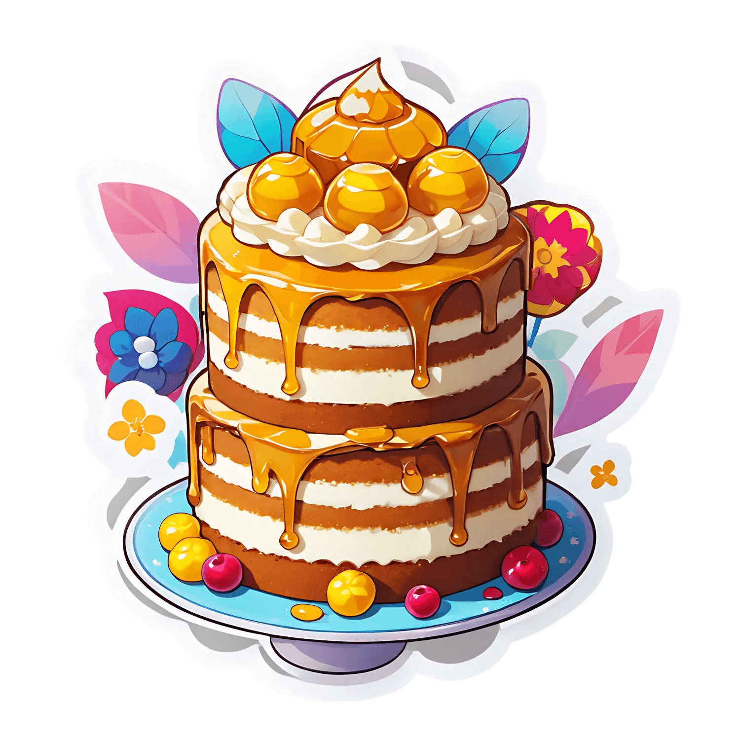 Cake Fantasy - Dessert Sticker - Heat Press Transfer