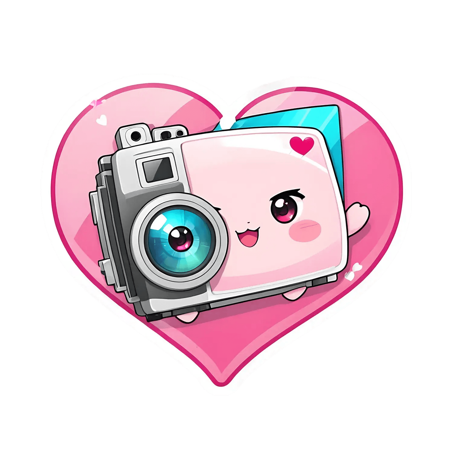 Camera Love - Cute Sticker - Heat Press Transfer